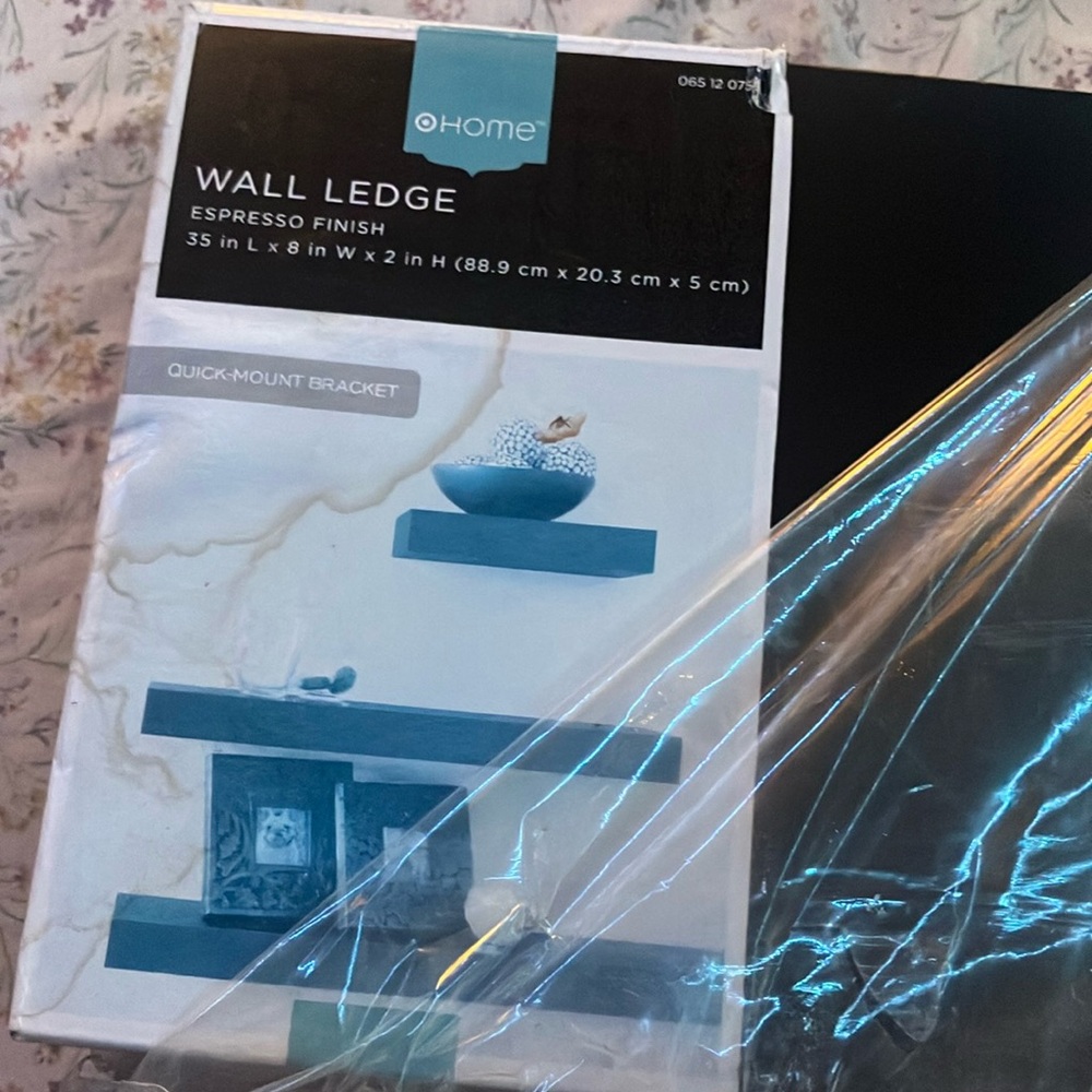 Target home wall ledge espresso finish